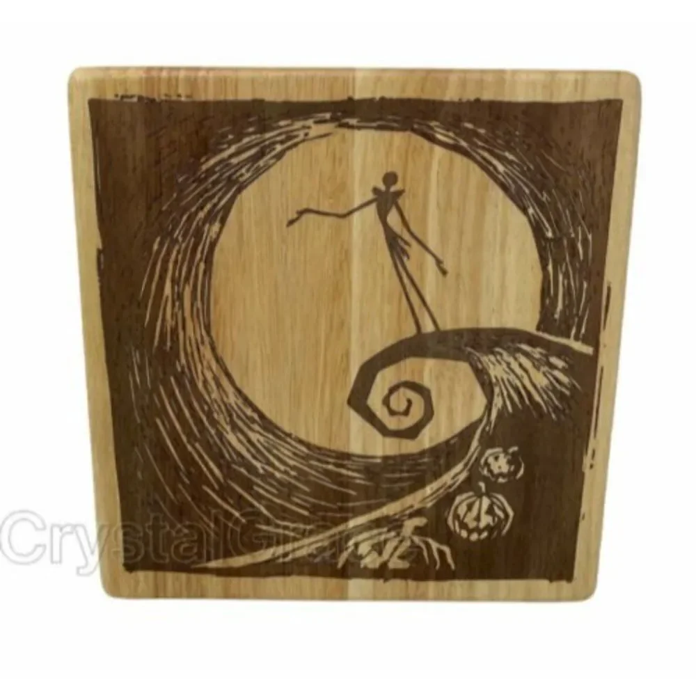Disney Nightmare Before Christmas Wood Cheese Board And Tools‎ Set Party Jack